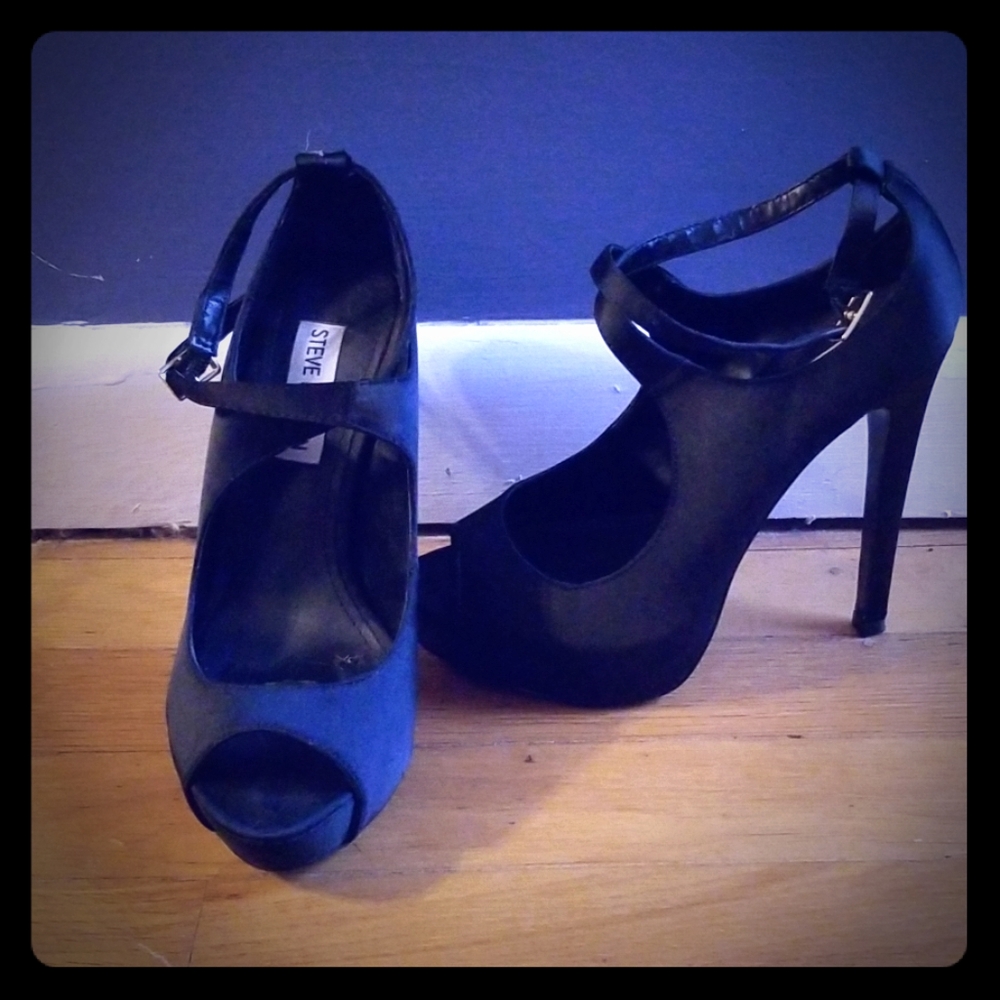 Satin Steve Madden Heels